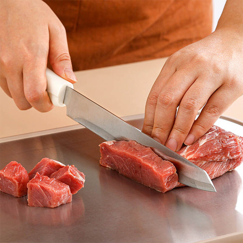 Bộ dao 5 món LocknLock gồm 4 dao, 1 khối đỡ dao dán tường bằng PP - Màu Ivory - CKK307S5, , large image number null